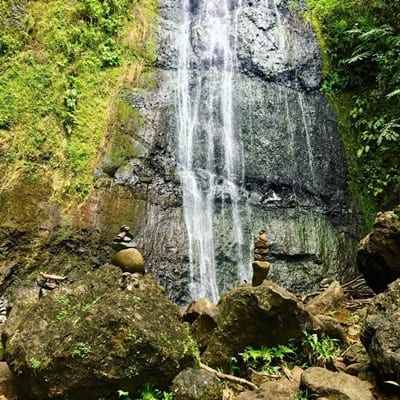 Rando randonnée trek trekking montagne cascade Vaioro Afareaitu Moorea Polynésie française