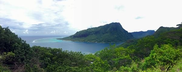 Rando randonnée trek trekking sommet pic montagne magique Moorea baie Opunohu Polynésie française