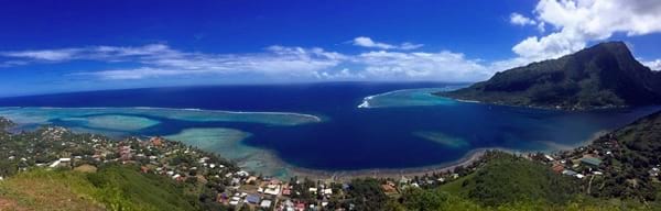 Rando randonnée trek trekking sommet pic montagne magique Moorea baie Opunohu Polynésie française
