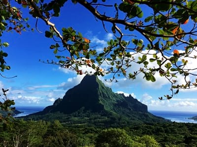 Rando randonnée trek trekking montagne sommet pic traversière col Vaiare port trois pinus Opunohu belvédère Moorea Polynésie française