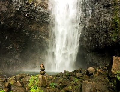 Rando randonnée trek trekking montagne vallée Fara'ura Faraura cascade 180m bassin Hitiaa Tahiti Polynésie française