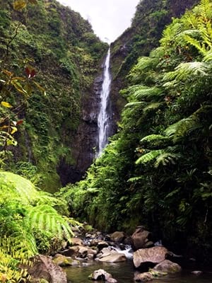 Rando randonnée trek trekking montagne vallée Fara'ura Faraura cascade 180m Hitiaa Tahiti Polynésie française